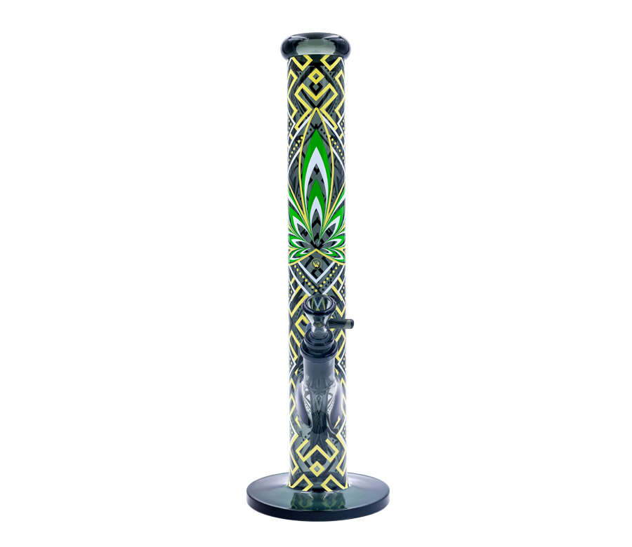 FIRE-FLOW x Black Leaf - Glas Bong - Leaves 34 - 51mm - 40cm Bild 3