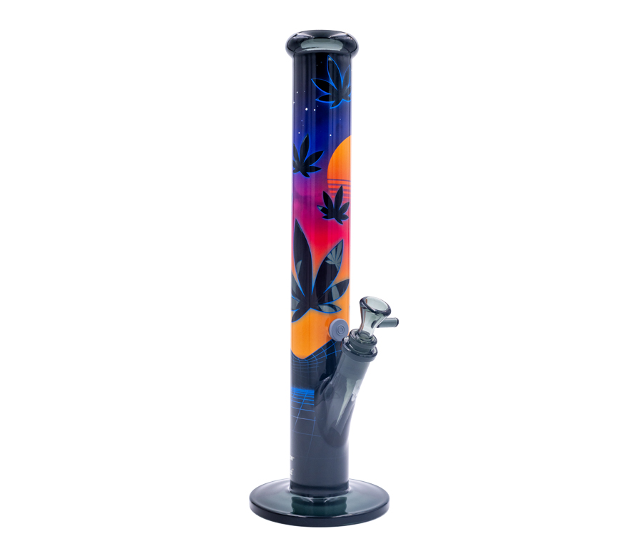 FIRE-FLOW x Black Leaf - Glas Bong - Leaves 37-3 - 51mm - 40cm