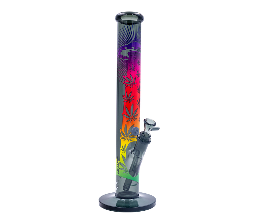 FIRE-FLOW x Black Leaf - Glas Bong - Ufo Gradient - 51mm - 40cm