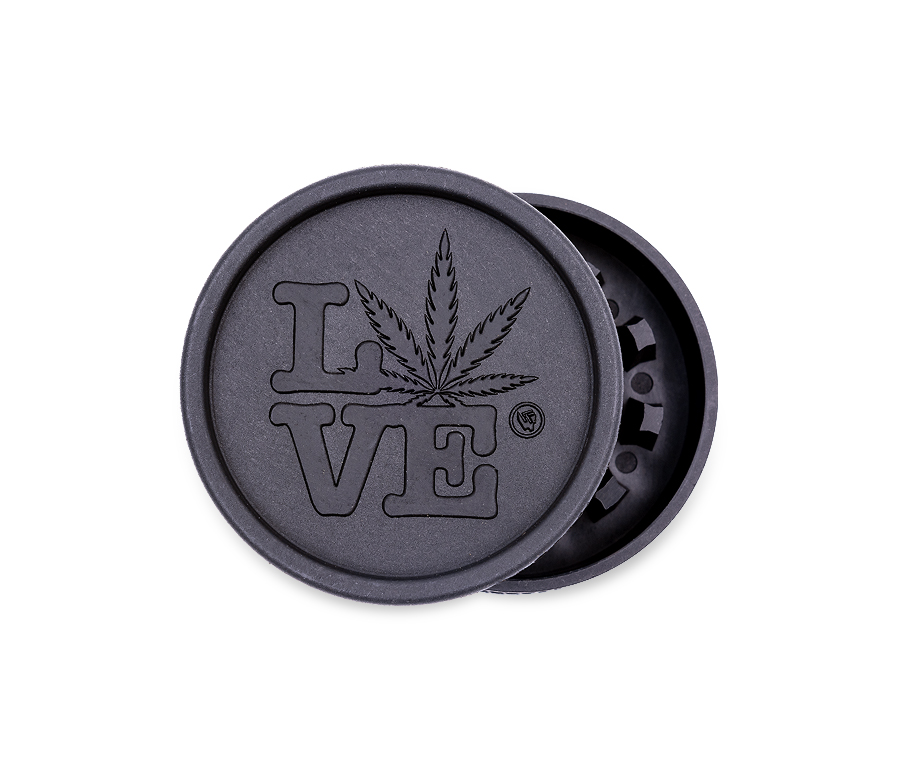 Hemp Grinder - 420 Love - 55mm - 2 Layers - Display - 8 Stück Bild 5
