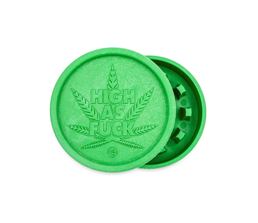 Hemp Grinder - High as Fuck - 55mm 2 Layers - Display - 8 Stück Bild 8