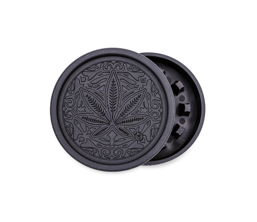 Hemp Grinder - Trance Leaf - 55mm - 2 Layers - Display - 8 Stück Bild 6