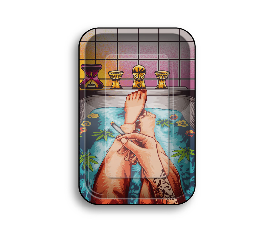 Rolling Tray - 27.5 x 17.5cm - 420 Bath