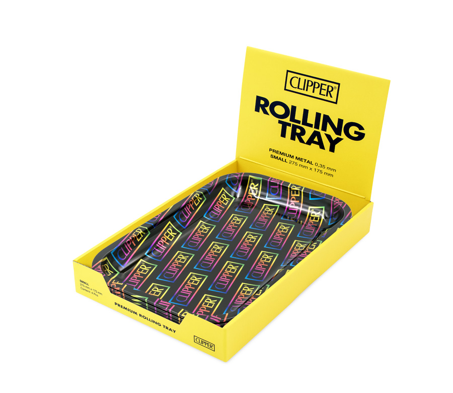 Rolling Tray - 27.5 x 17.5cm - Clipper Logo Rainbow Bild 4