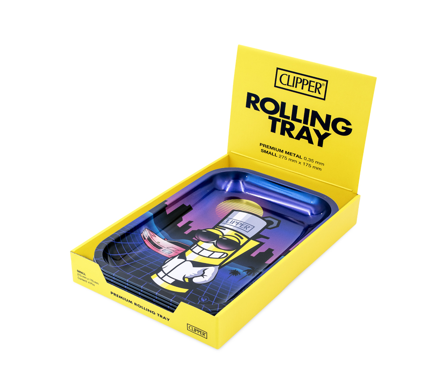 Rolling Tray - 27.5 x 17.5cm - Clipperman Retrowave Bild 3