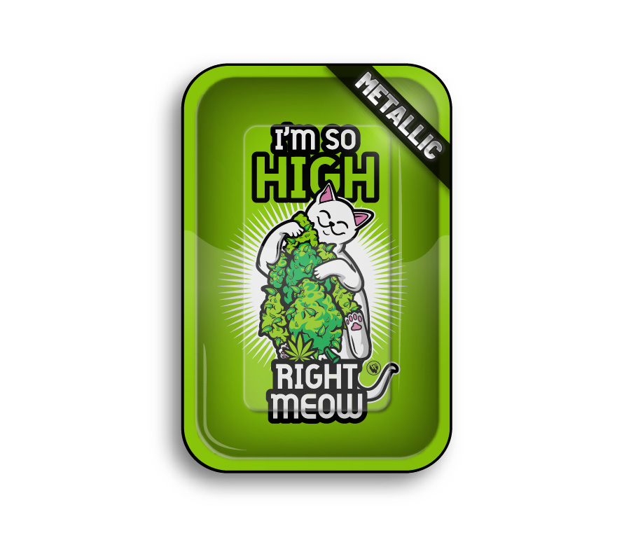 Rolling Tray - 27.5 x 17.5cm - High Right Meow