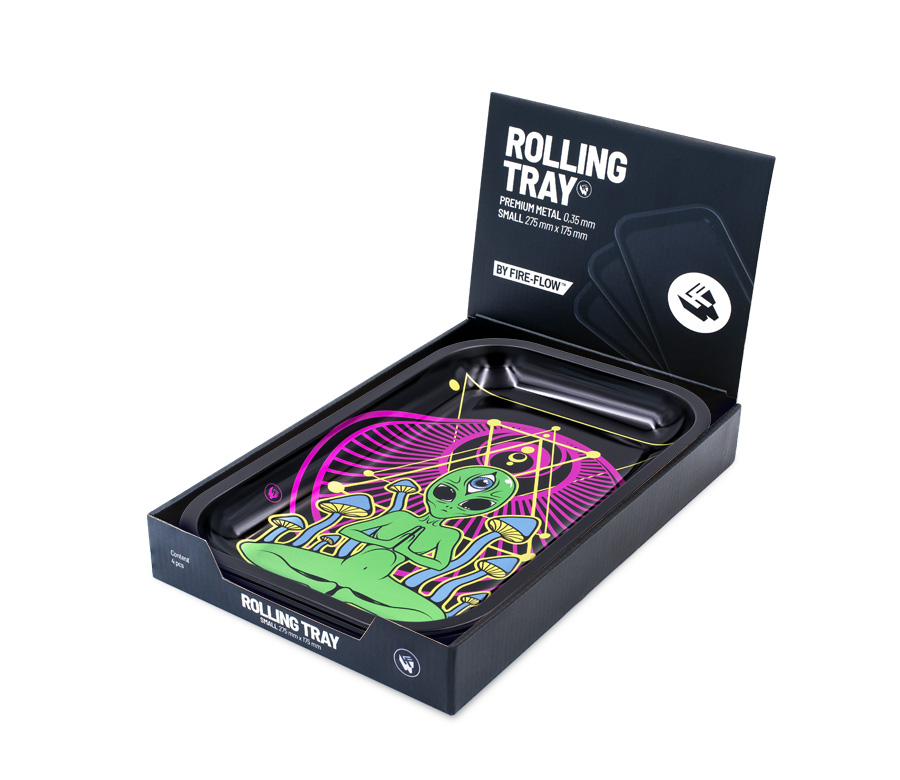 Rolling Tray - 27.5 x 17.5cm - Trippy Alien Bild 3