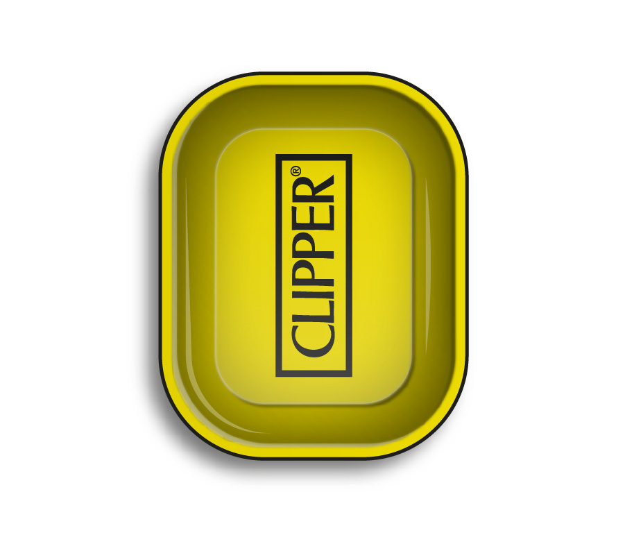 Rolling Tray - 18 x 14cm - Clipper Logo Yellow