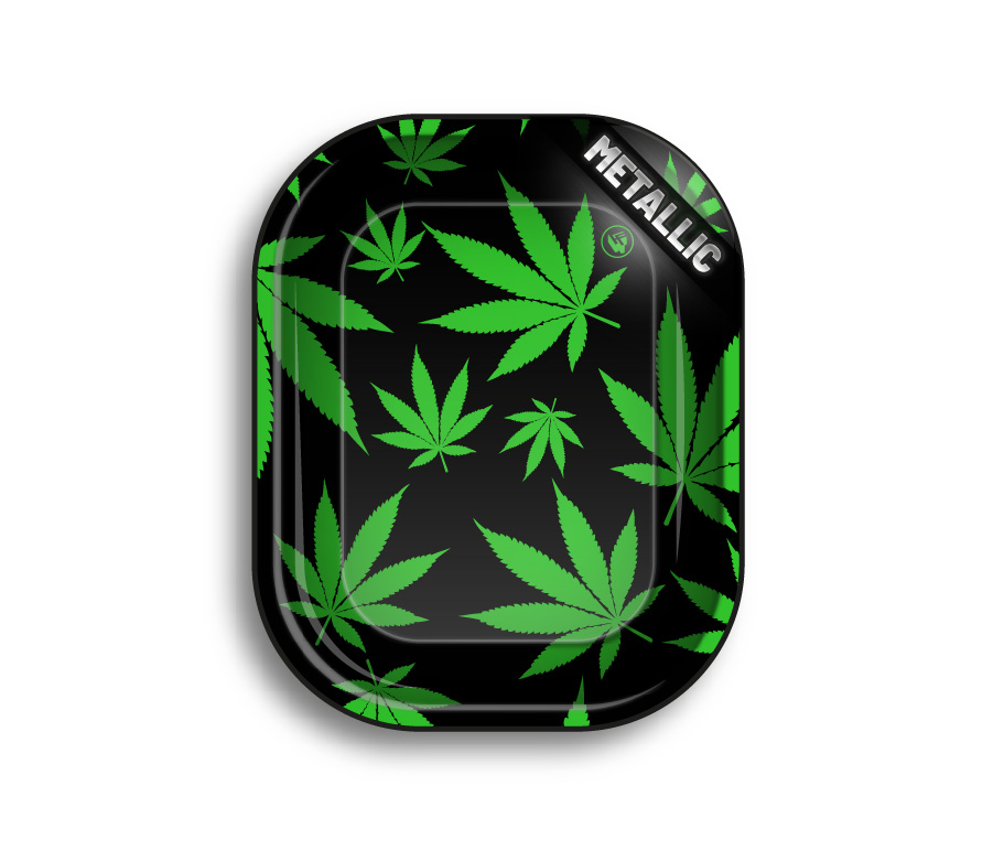 Rolling Tray - 18 x 14cm - Leaves Green
