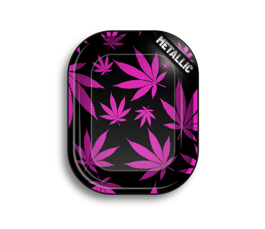Rolling Tray - 18 x 14cm - Leaves Pink Bild 2
