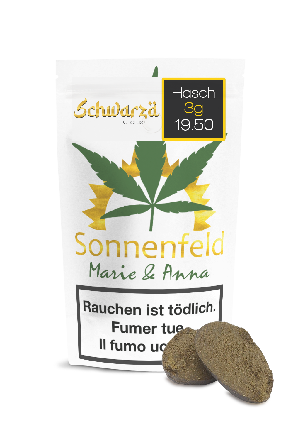 Sonnenfeld - CBD Hasch - Schwarzä - Charas - 3g