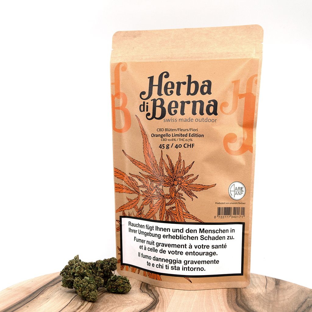Herba di Berna - Oudoor CBD Blüten - Orangello - 45g Bild 5