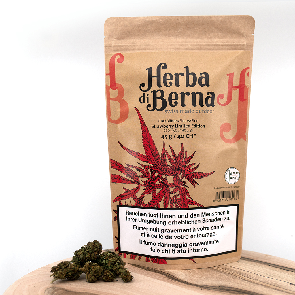 Herba di Berna - Oudoor CBD Blüten - Strawberry - 45g Bild 5