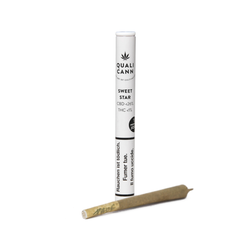 Qualicann - CBD Prerolled Joints - Sweet Star x Purize - 1 Stück