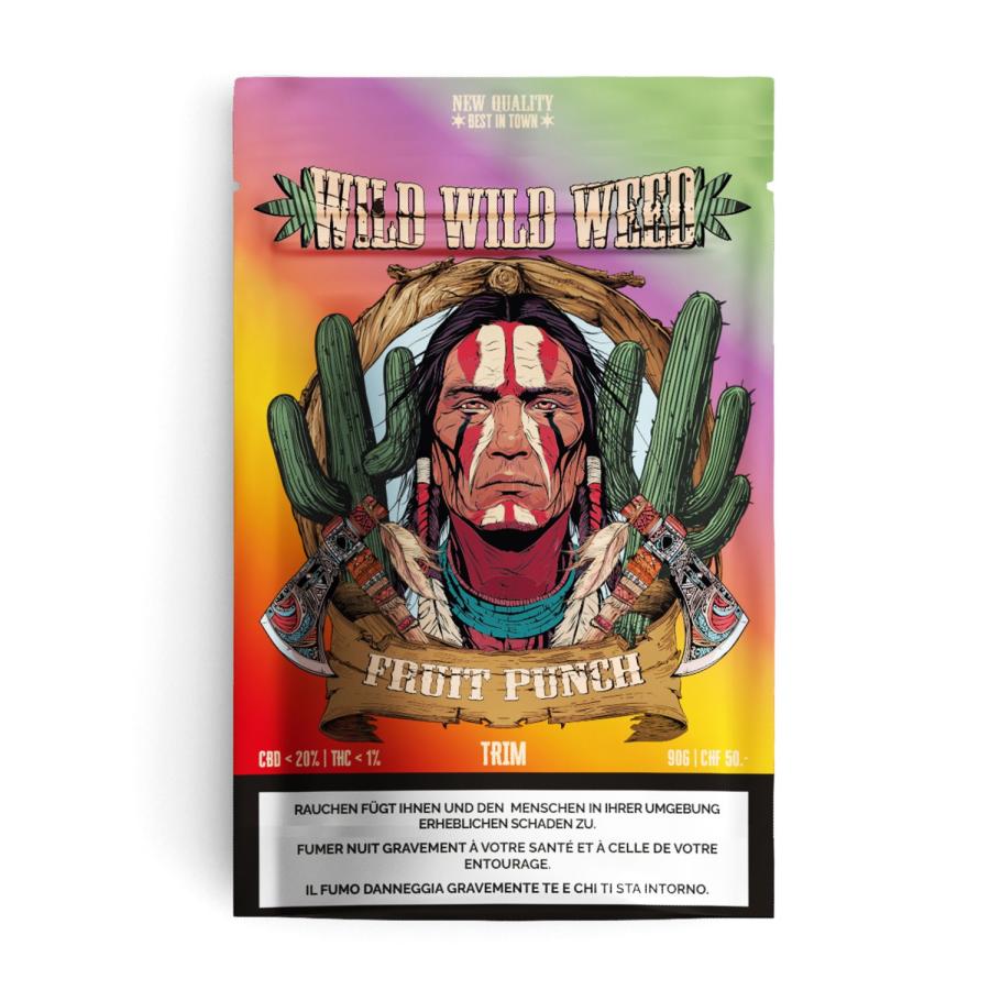 Wild Wild Weed 2.0 - Fruit Punch - Indoor CBD Trim - 90g