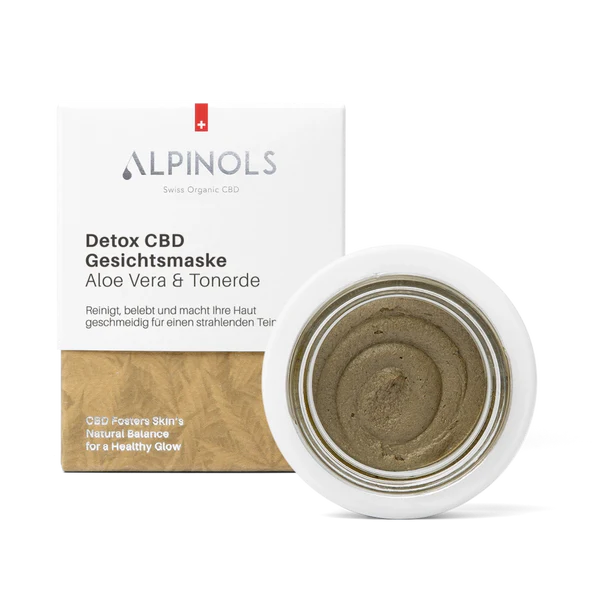 Alpinols - CBD Gesichtsmaske mit Aloe Vera & Heilerde - 50ml