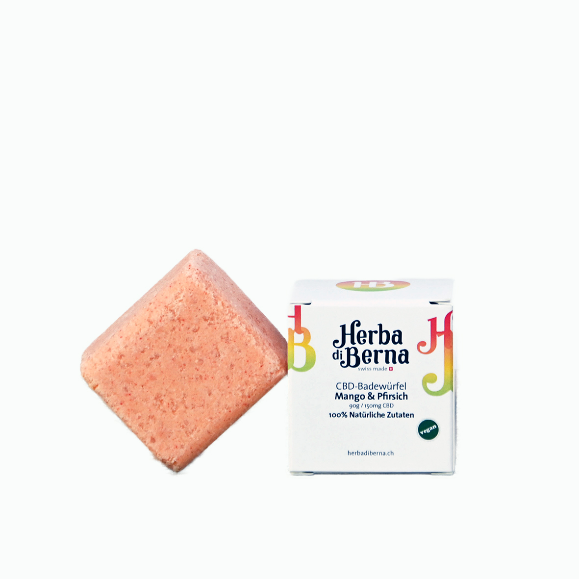 Herba di Berna - CBD Badewürfel - 150mg CBD - Mango & Pfirsich Bild 2