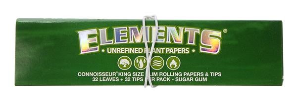 ELEMENTS - Connoisseur - Green - King Size Slim + Tips - Box - 24 Stück Bild 2