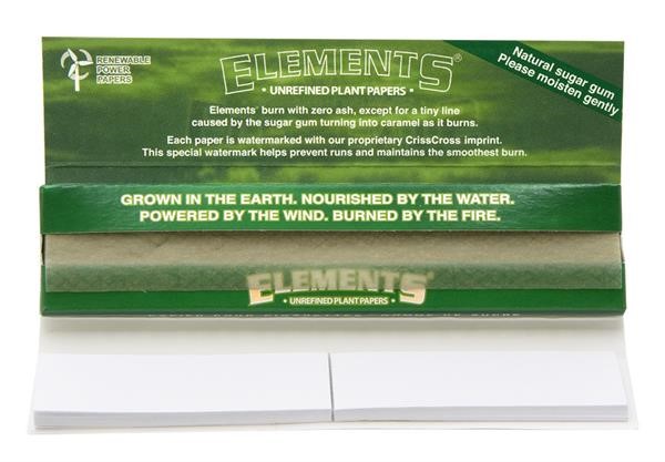 ELEMENTS - Connoisseur - Green - King Size Slim + Tips - Box - 24 Stück Bild 3