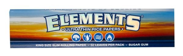 ELEMENTS - Papers - Blue - King Size Slim - Box - 50 x 33 Stück Bild 2