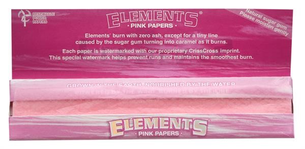 ELEMENTS - Papers - Pink - King Size Slim - Box - 50 Stück Bild 5