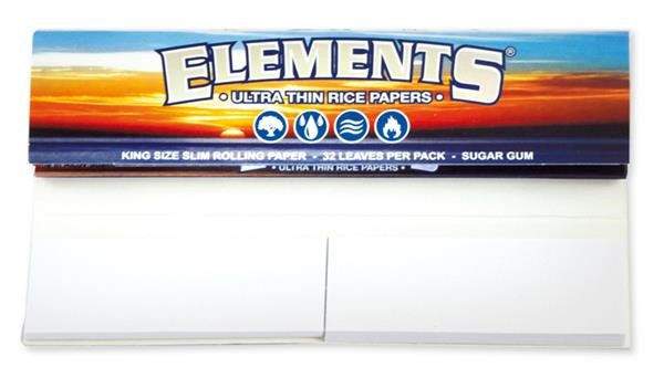 ELEMENTS - Connoisseur - Blue - King Size Slim + Tips - Box - 24 Stück Bild 2