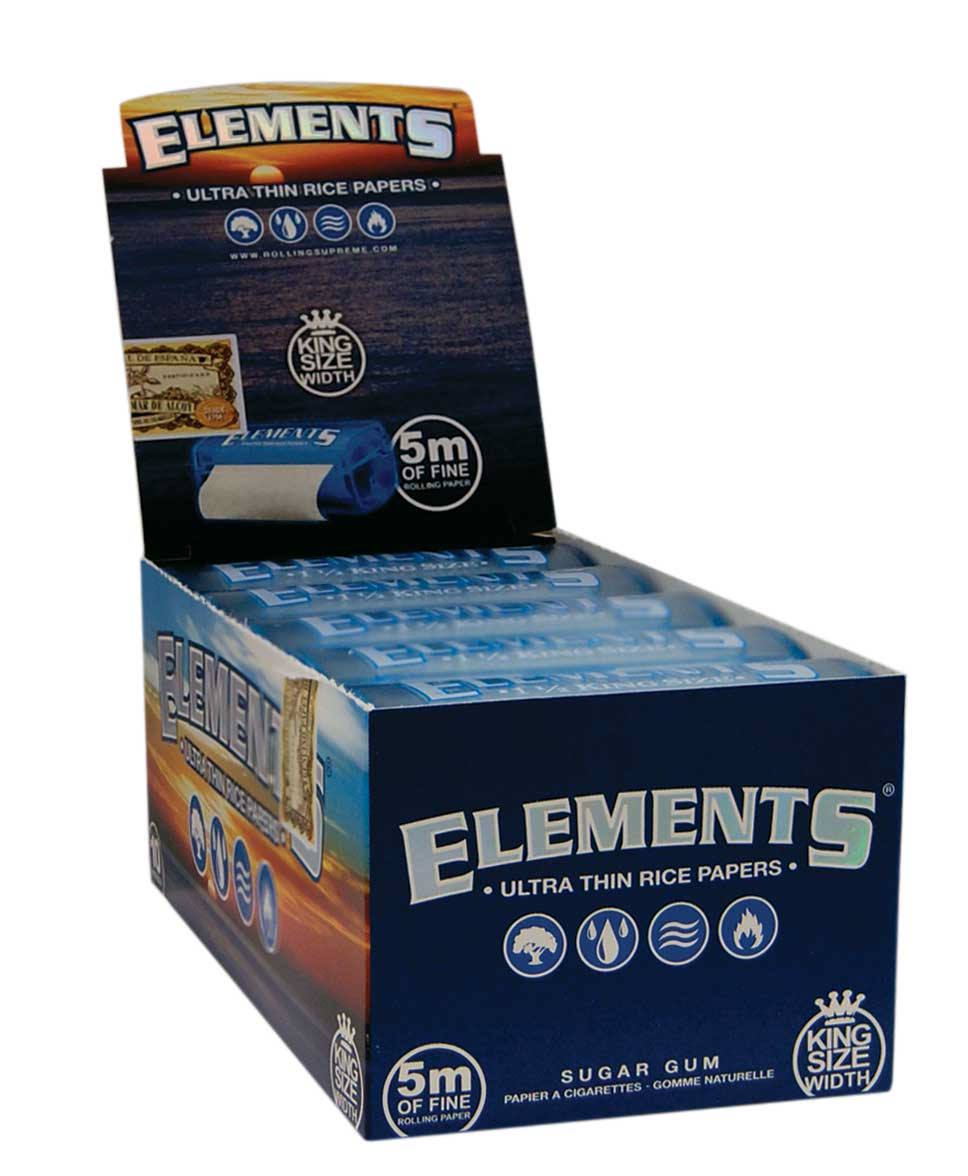 ELEMENTS - Rolls - Blue - 1 1/2 King Size mit Schachtel - Box - 10 Stück Bild 3