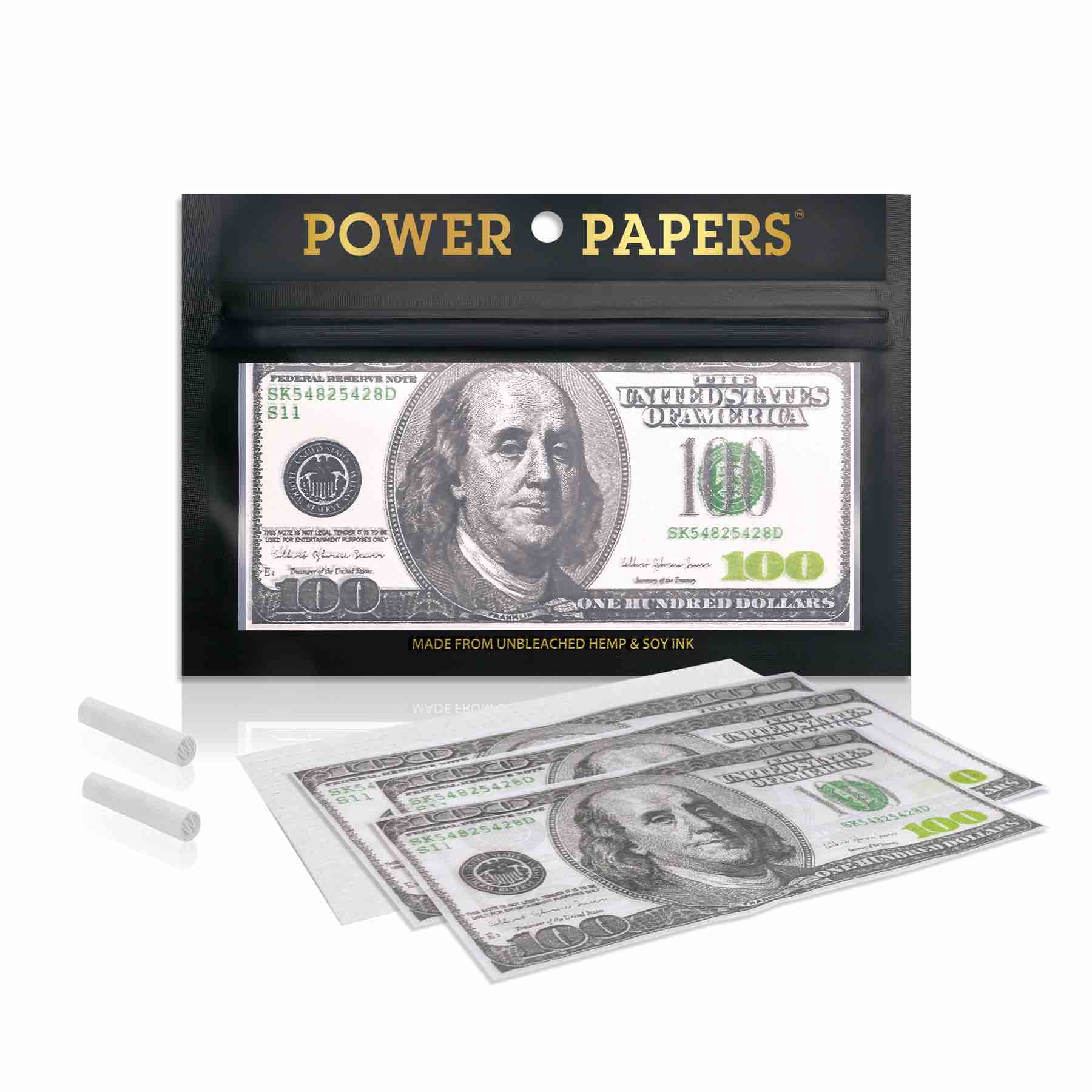 Power Papers 100 DOLLAR - Super King Size + Tips - Box - 12 x 12 Stück Bild 4