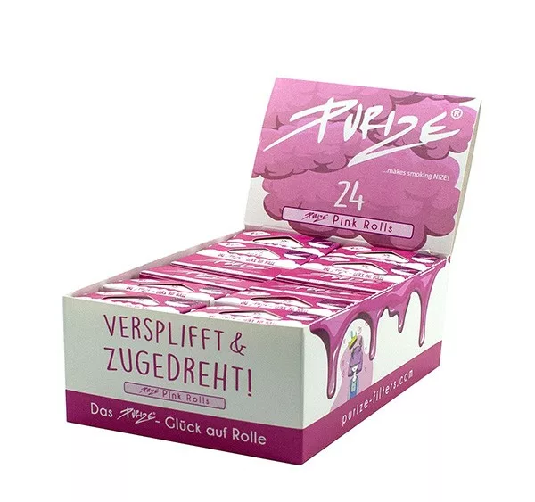 Purize - Pink Rolls - 4 Meter - Box - 24 Stück