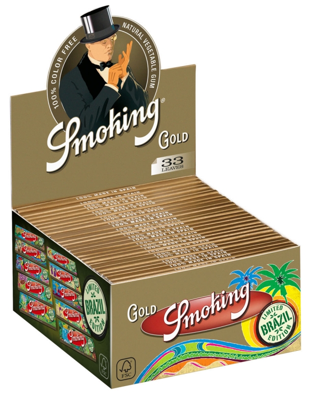 Smoking - Kingsize - Gold - Box - 50 x 33 Stück Bild 2