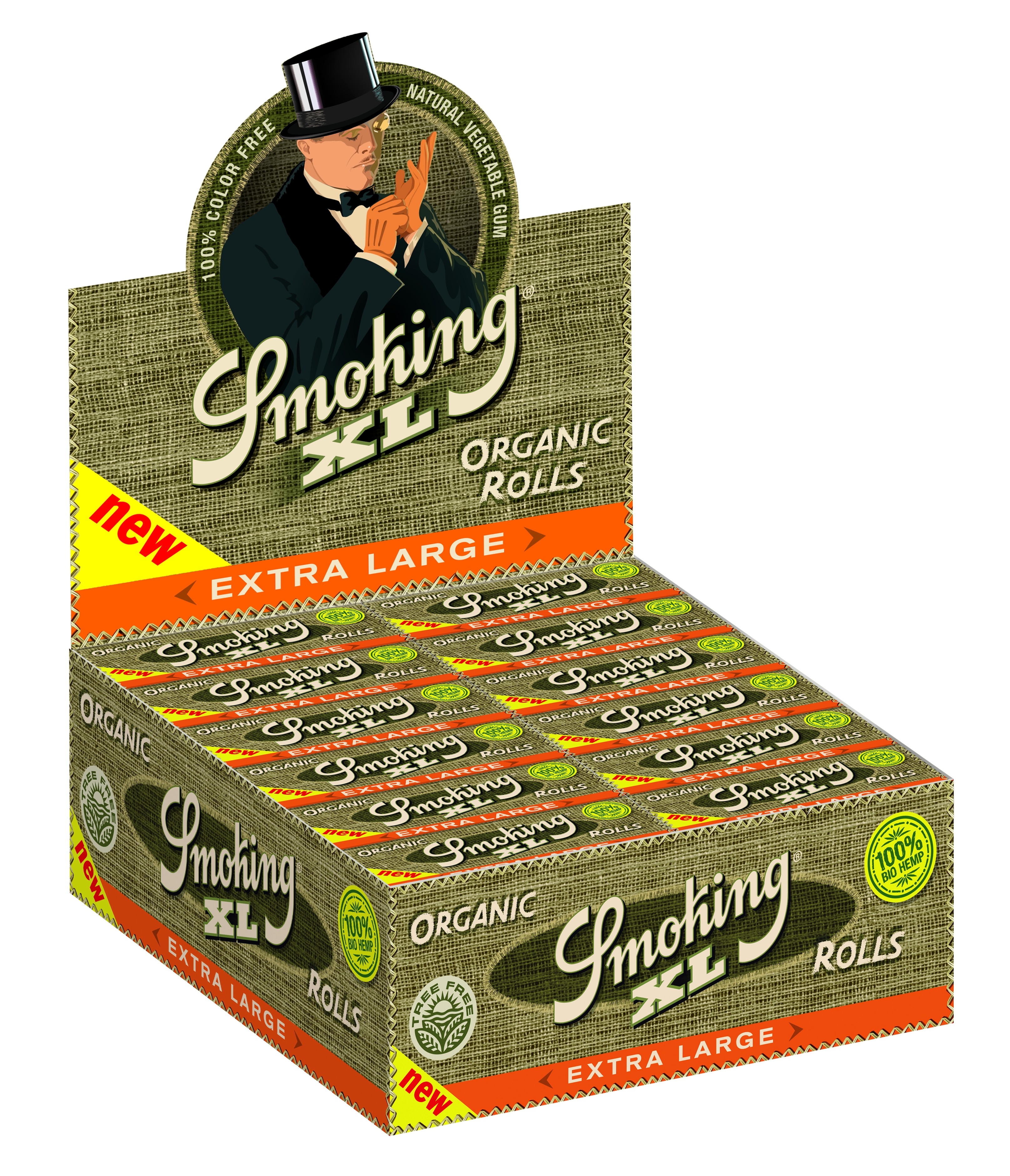 Smoking - Rolls - XL Organic - Box - 24 Stück Bild 2