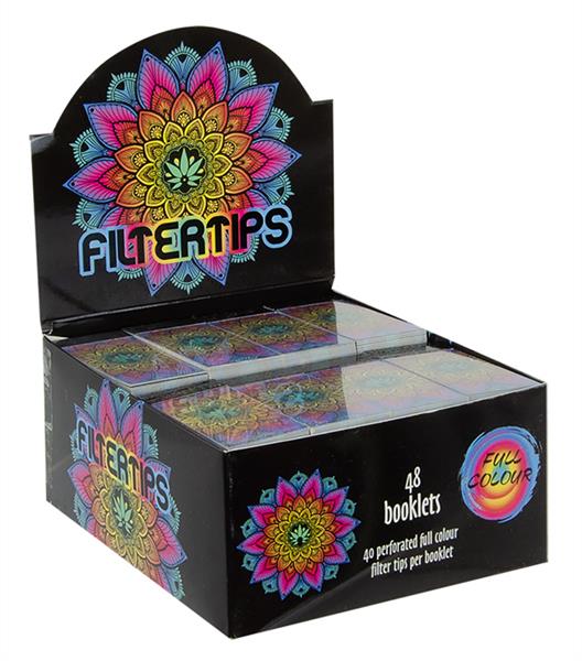 Filter Tips - Mandala - 60x25mm - 40 Stück - Display à 48 Stück
