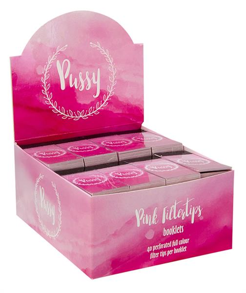 Filter Tips - Pink Pussy - 60x25mm - 40 Stück - Display à 48 Stück