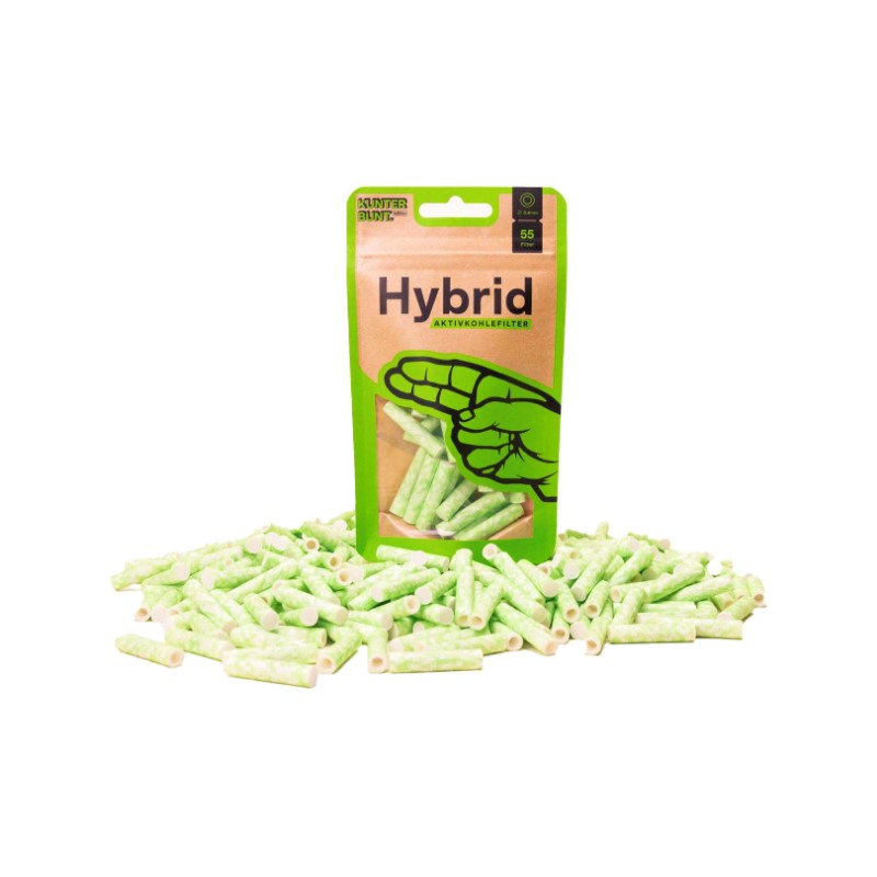 Hybrid Supreme - Aktivkohlefilter - Bag - Grün - 55 Stück