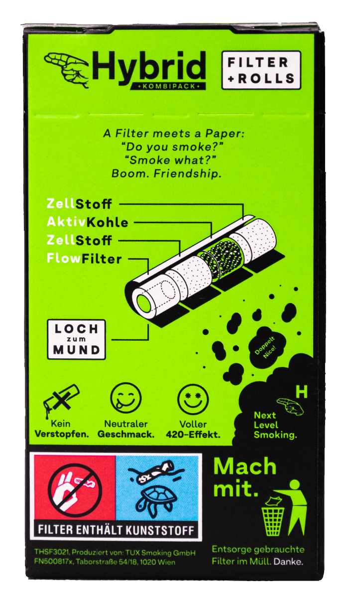 Hybrid Supreme Aktivkohlefilter - Filter & Rolls - 33 Stück - 4m Bild 5