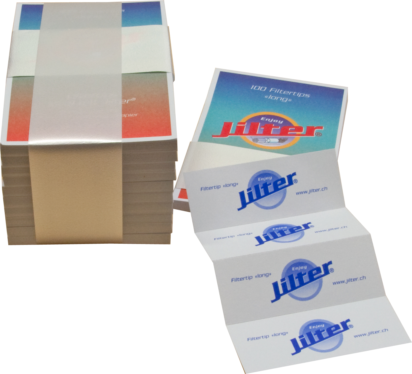 Jilter - Filtertips Blau LONG - 10er Pack Bild 2
