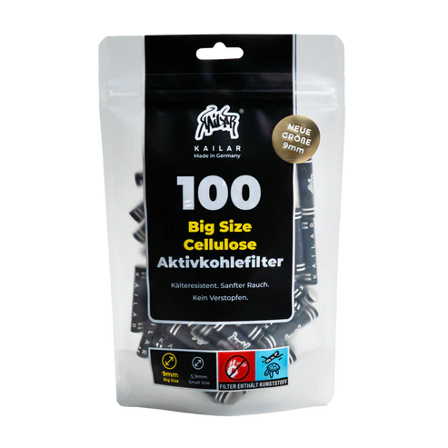 Kailar - BIG Size (9mm) - 100 Stück - Black