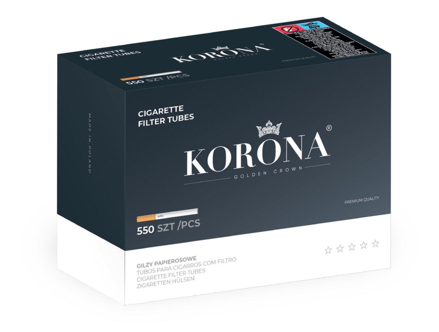 Korona - Zigarettenhülsen - Box - 550 Stück Bild 3