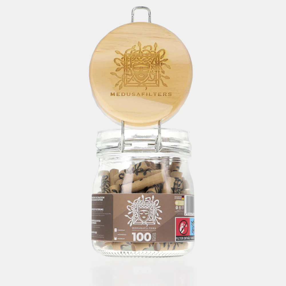 MedusaFilters - 100er Glas - ORGANIC - Hybrid Aktivkohlefilter
