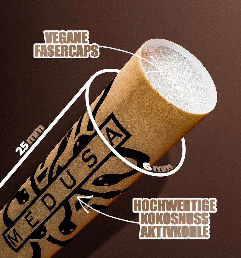 MedusaFilters - 100er Glas - ORGANIC - Hybrid Aktivkohlefilter Bild 5