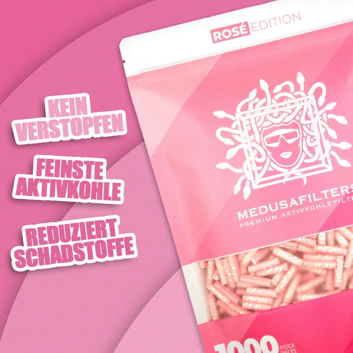 MedusaFilters - 1000er Pack - ROSÉ Bild 2