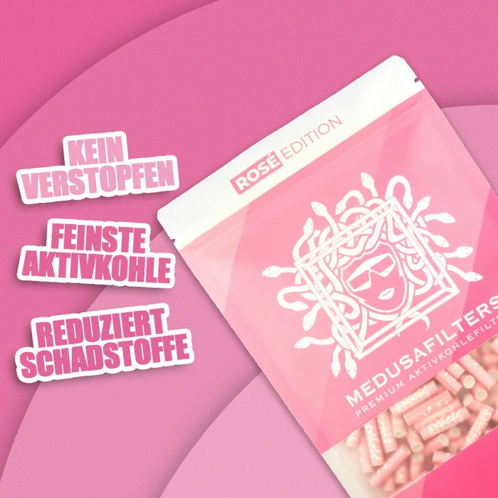 MedusaFilters - 250er Pack - ROSÉ Bild 2