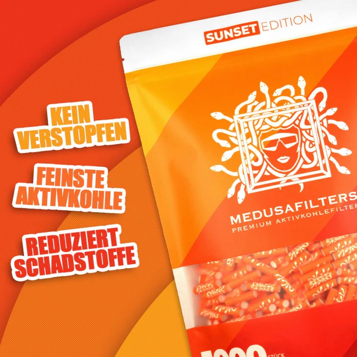 MedusaFilters - 1000er Pack - SUNSET Bild 2