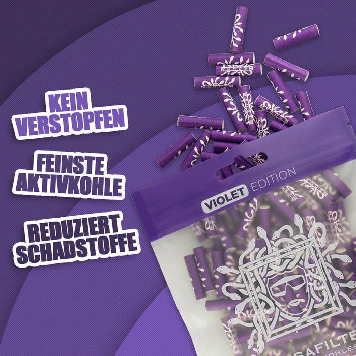 MedusaFilters - 100er Pack - VIOLET Bild 2