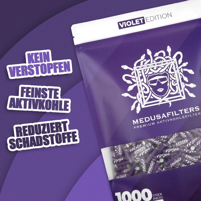 MedusaFilters - 1000er Pack - VIOLET Bild 2