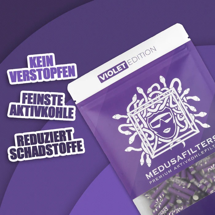 MedusaFilters - 250er Pack - VIOLET Bild 2
