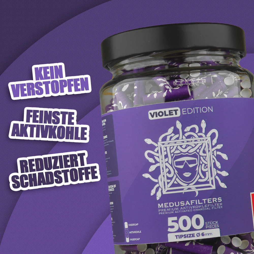 MedusaFilters - 500er Glas - VIOLET Bild 2