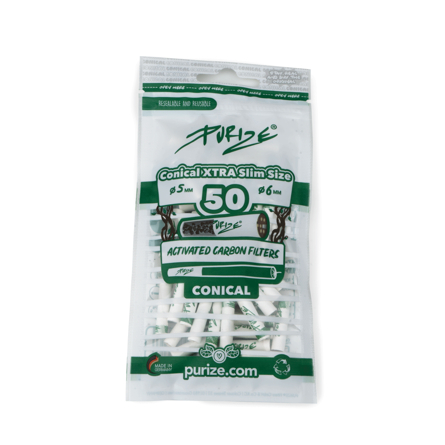 Purize - Conical Xtra Slim Size - 5-6mm - 50 Stück - White