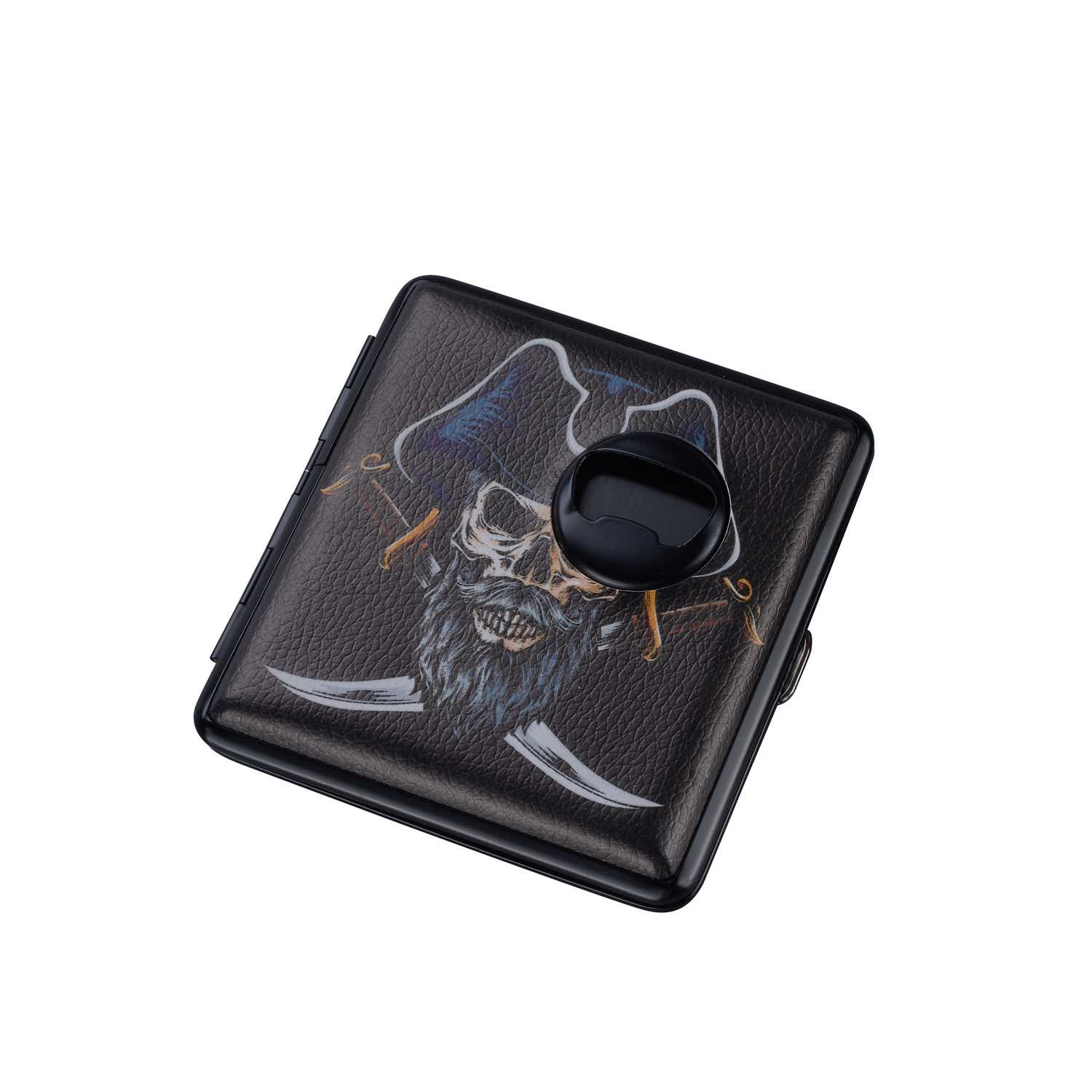 20er Zigarettenetui - Piraten Totenkopf & Flaschenöffner - Display - 12 Stück Bild 3