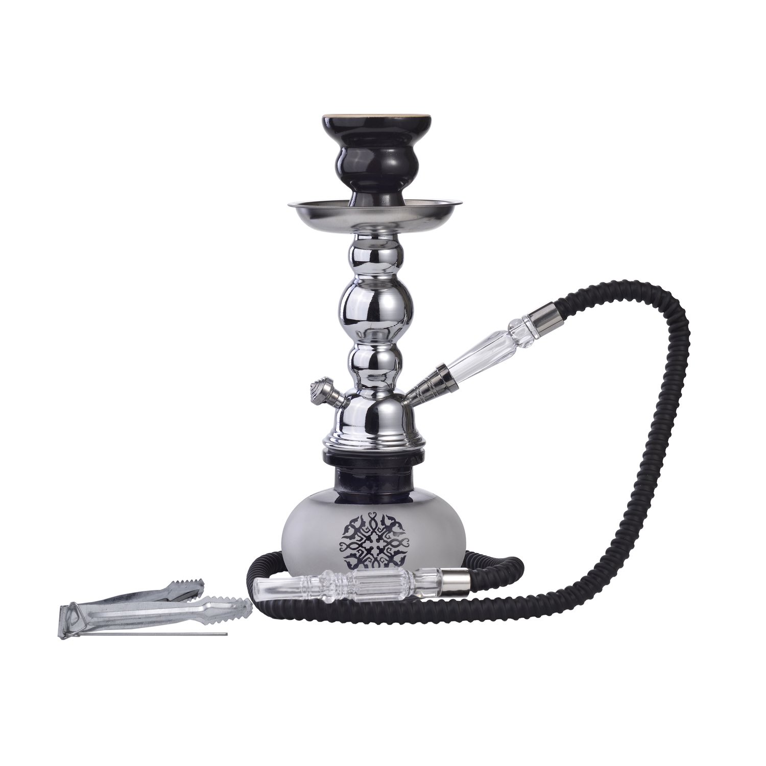 Al Malik - Shisha Beni Mellal Black - 250mm - Transportkoffer - Geschenkbox Bild 2